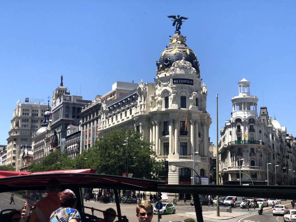 Ônibus turístico em Madrid