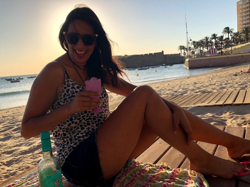 O que fazer em Cádiz, Espanha: por do sol na praia