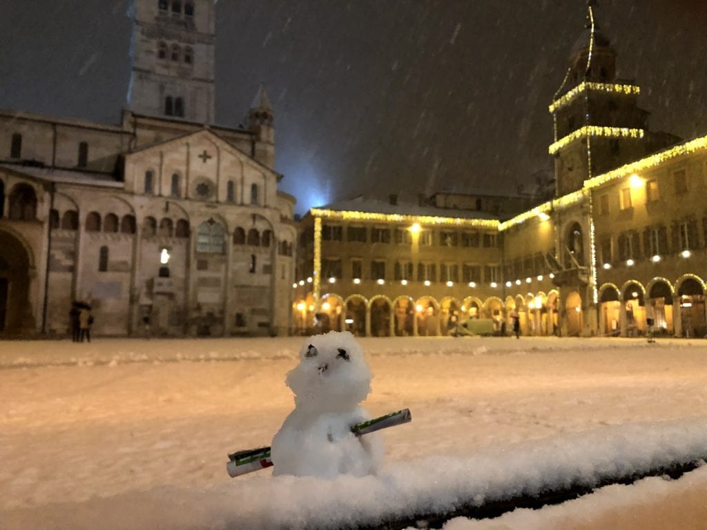 Modena com neve
