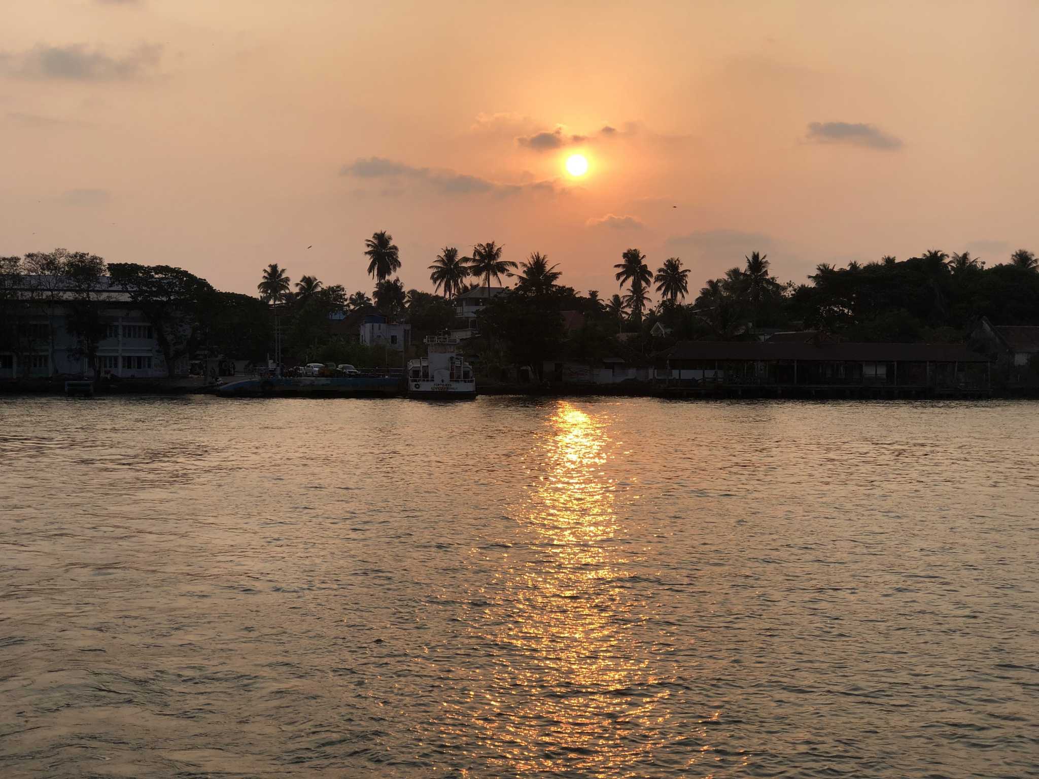 Sunset Kochi, Kerala, Índia