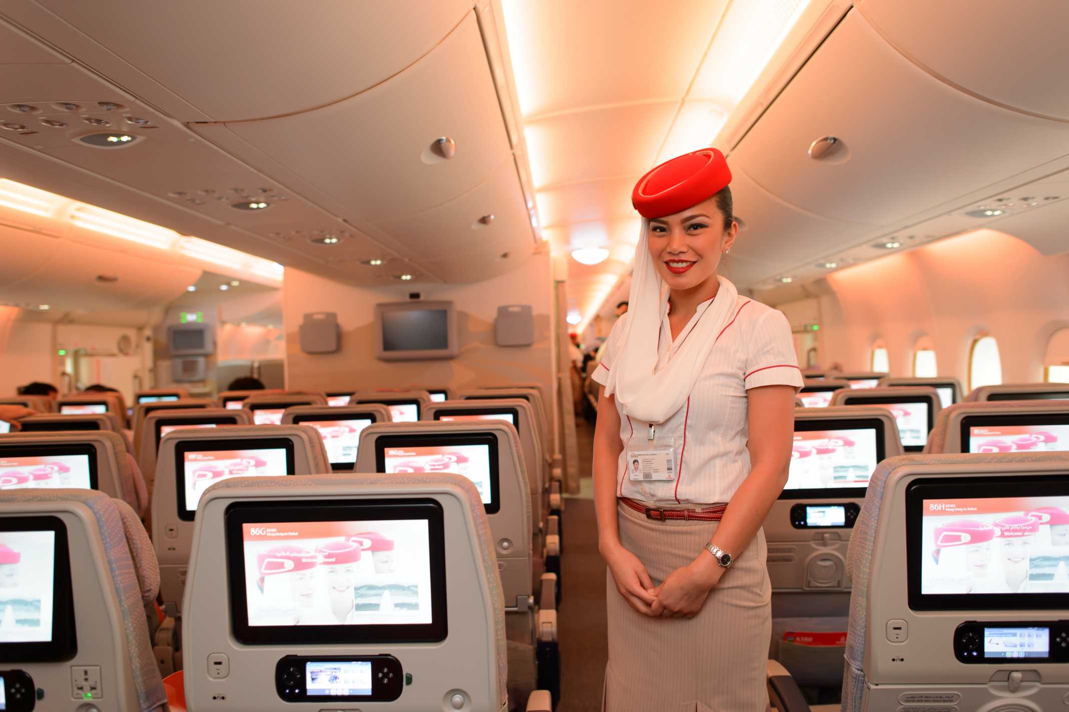 Como é voar de Emirates