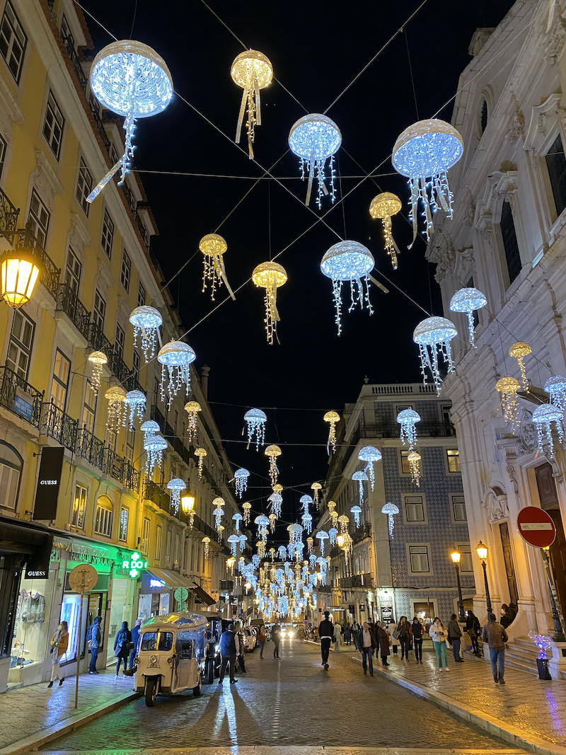 luzes natal lisboa portugal