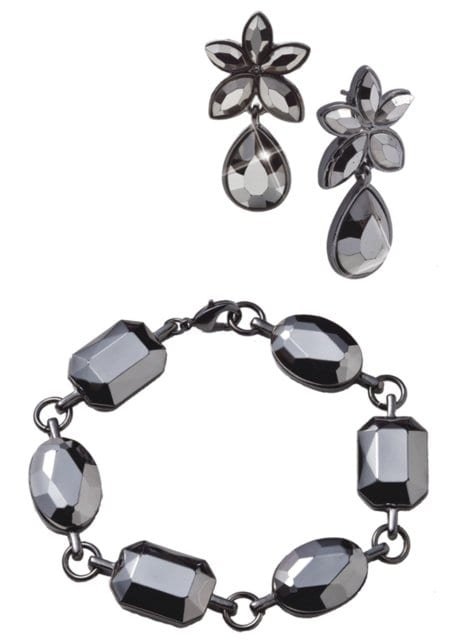 Noir - Brincos e Pulseira