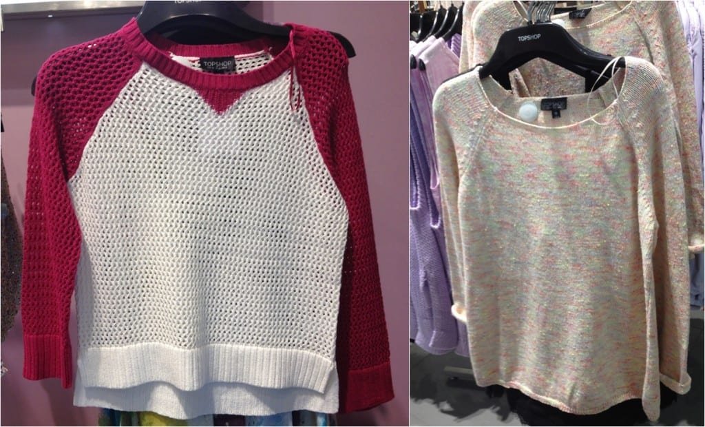 Malhas da Topshop Brasil
