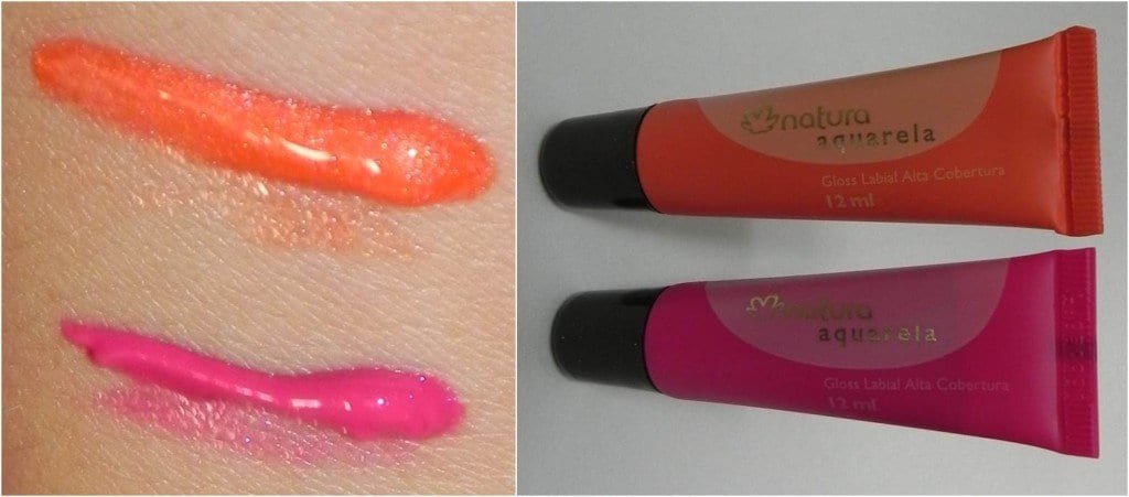 Natura Aquarela Gloss bisnaga alta cobertura