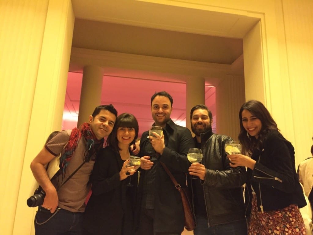 Pedro, Naiara, Daniel, Ivo e euzinha no jantar na Fundação Serralves!