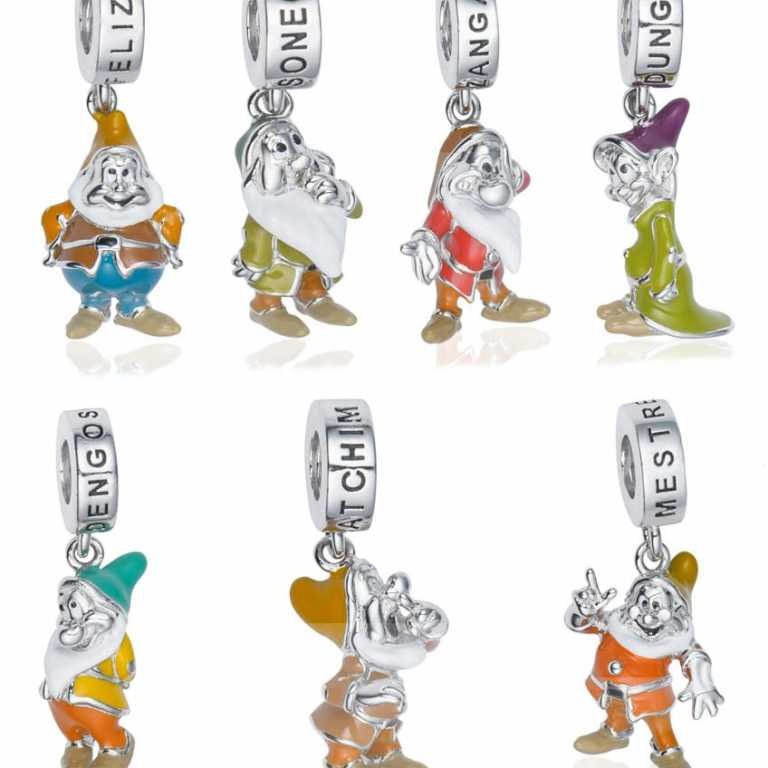 Pingentes Branca de Neve e os sete anões