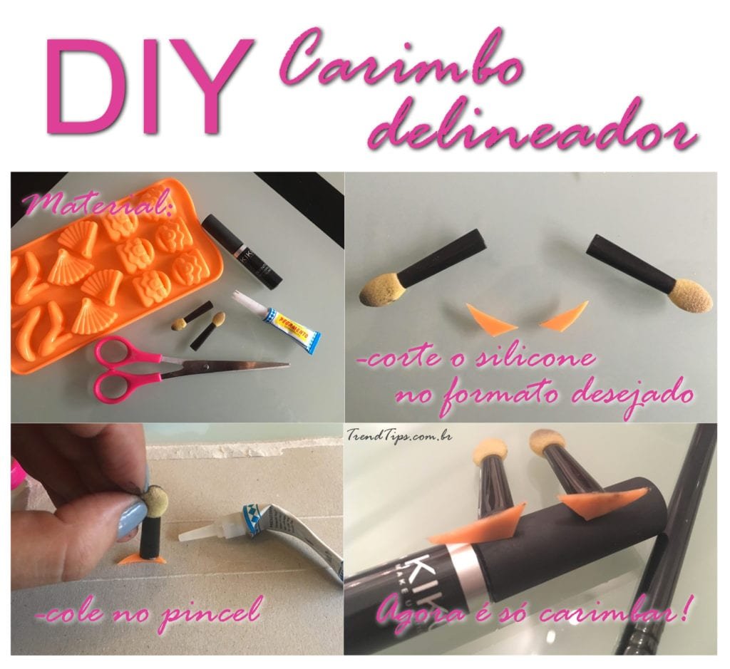 DIY Carimbo Delineador - Como fazer