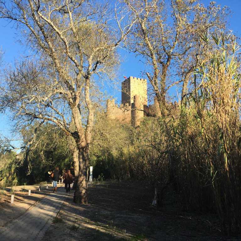 Um castelo no Rio Tejo!