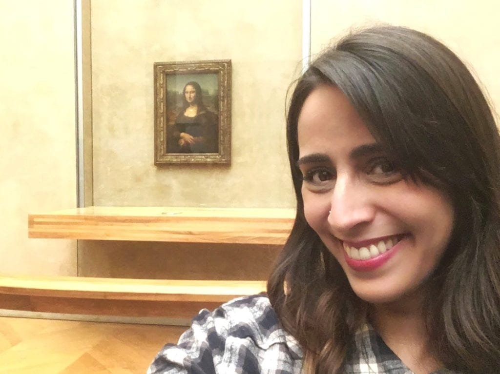 Monalisa no Museu do Louvre em Paris