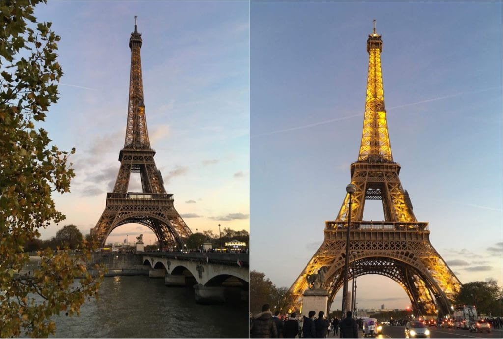 Por do sol na Torre Eiffel, Paris