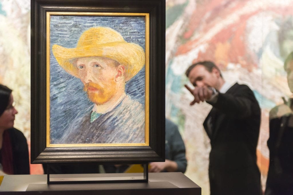 Um dos muitos auto-retratos de Van Gogh expostos no museu! | Foto: Jan Kees Steenman