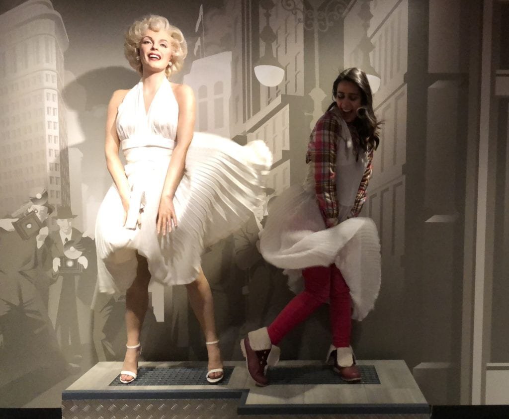 Marilyn Monroe no Madame Tussauds Amsterdam