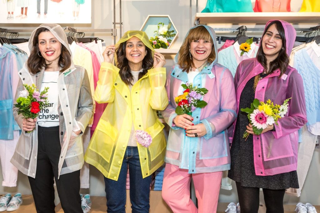 capas de chuva da Benetton