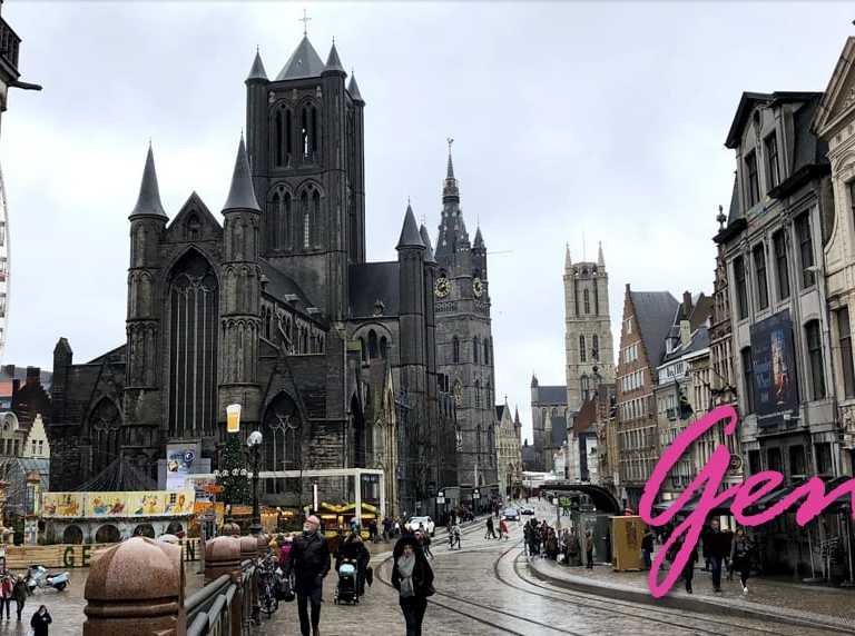 Um dia de chuva em Gent!
