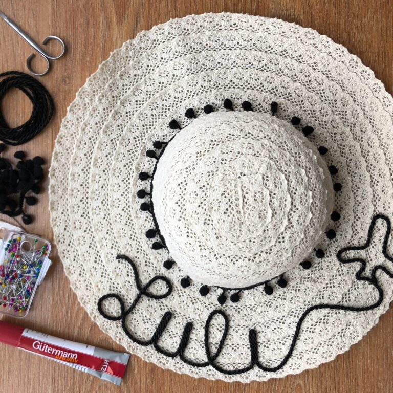DIY: Chapéu de Praia com Nome!