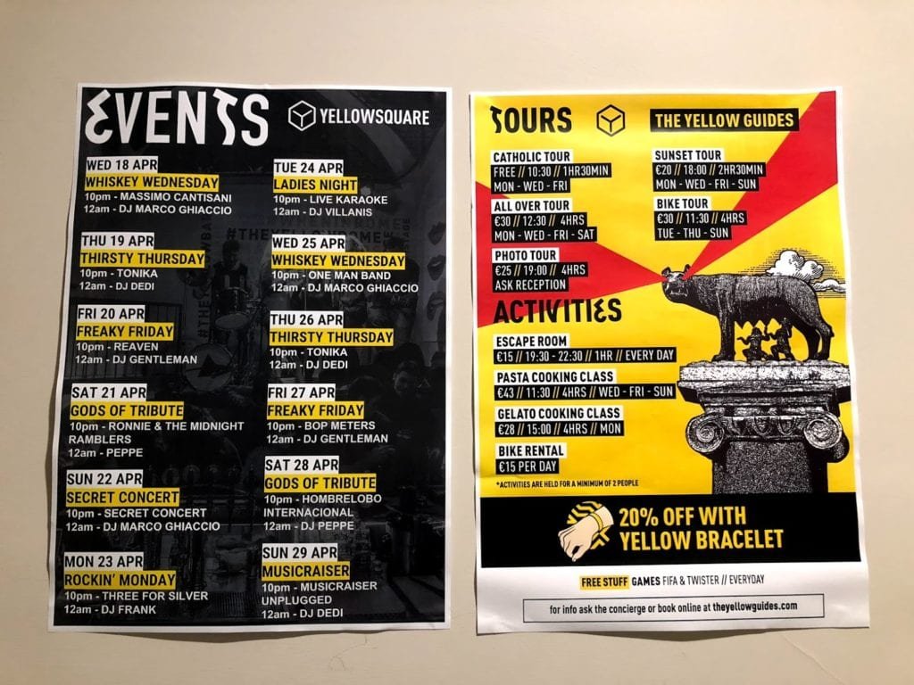 The Yellow Hostel, Roma, Itália