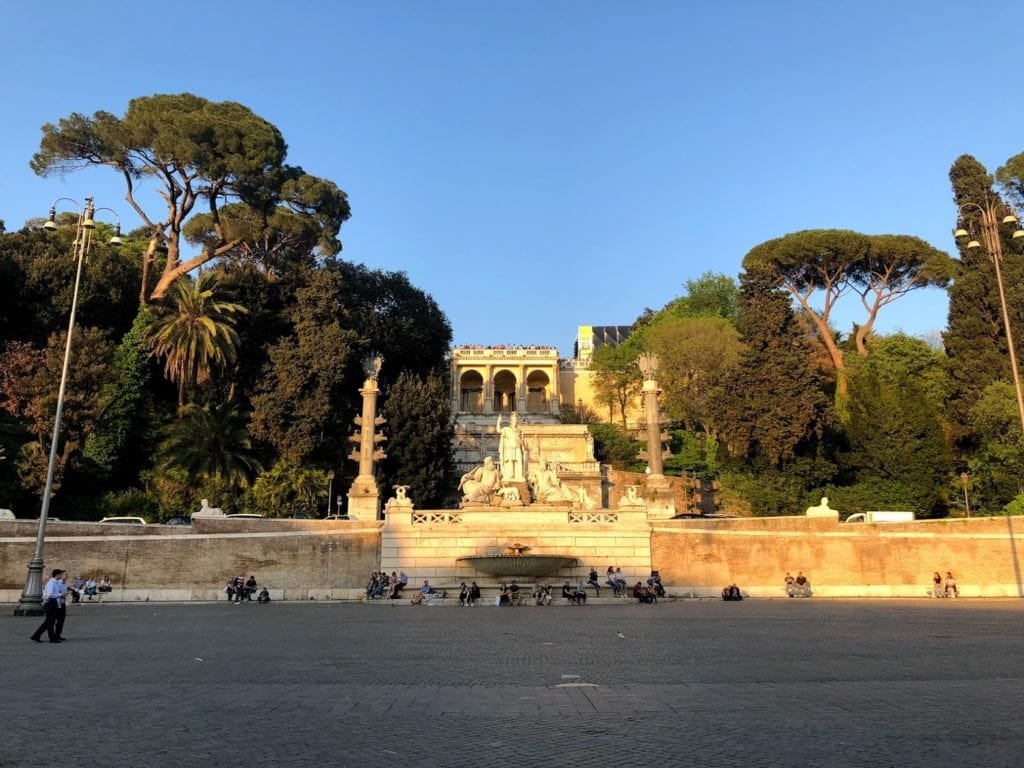 Terraza del Pincio, Villa Borghese, Roma