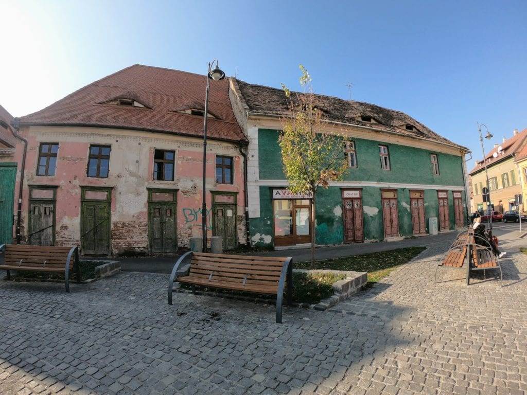 Casas com olhos em Sibiu, Transilvânia, romênia