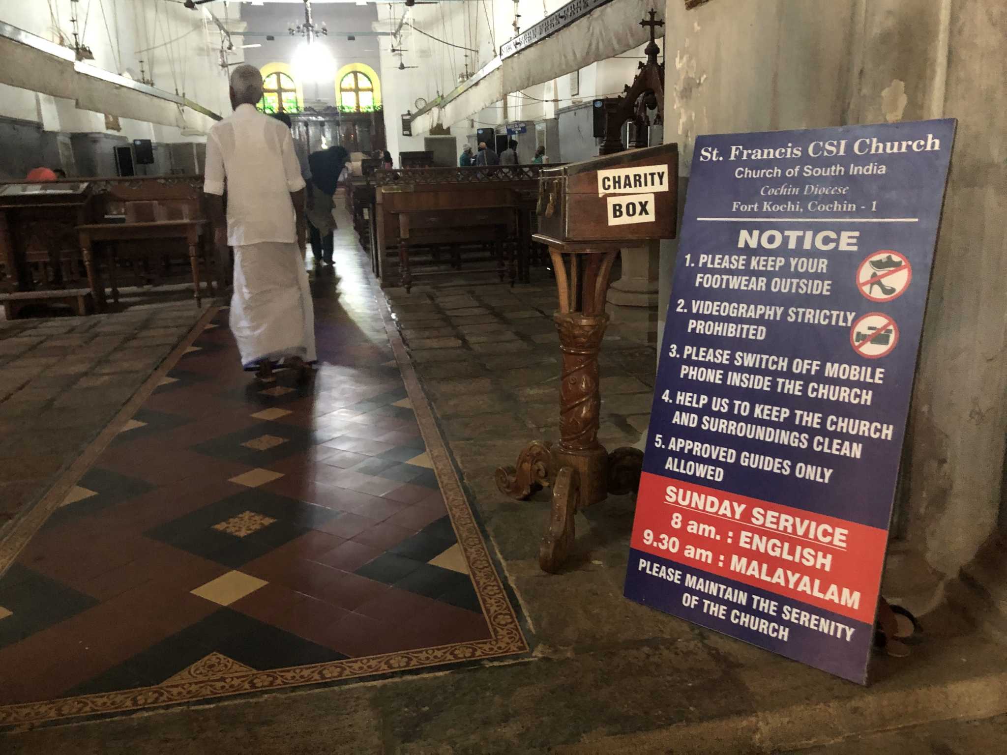 Igreja São Francisco, Kerala, Índia,