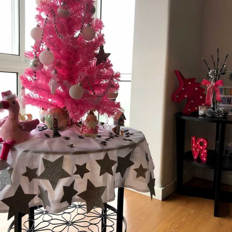A minha Decoração de Natal pink!