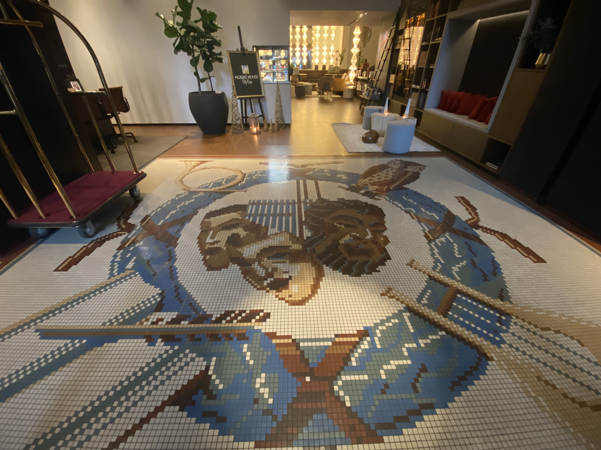 mosaic house design hotel