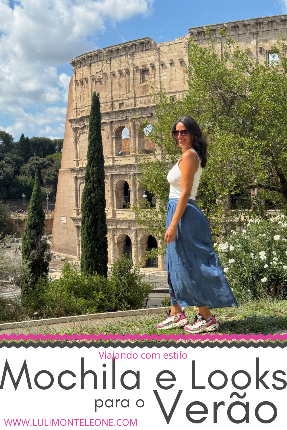 mochila para roma no verão